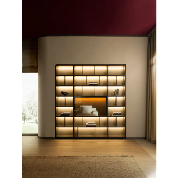 Libreria a muro 505 UP SYSTEM 11 di Molteni & C