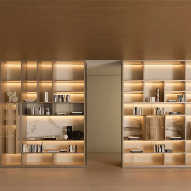 Libreria componibile 505 UP SYSTEM 01 di Molteni & C