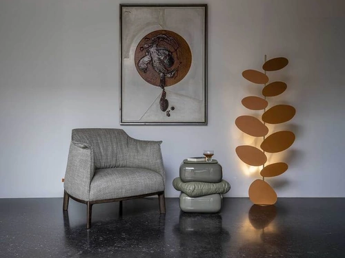 Lampada da terra in ottone Foliage di Poltrona Frau