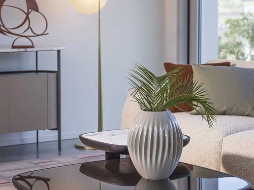 Lampada da terra in ottone Moonbeam di Poltrona Frau