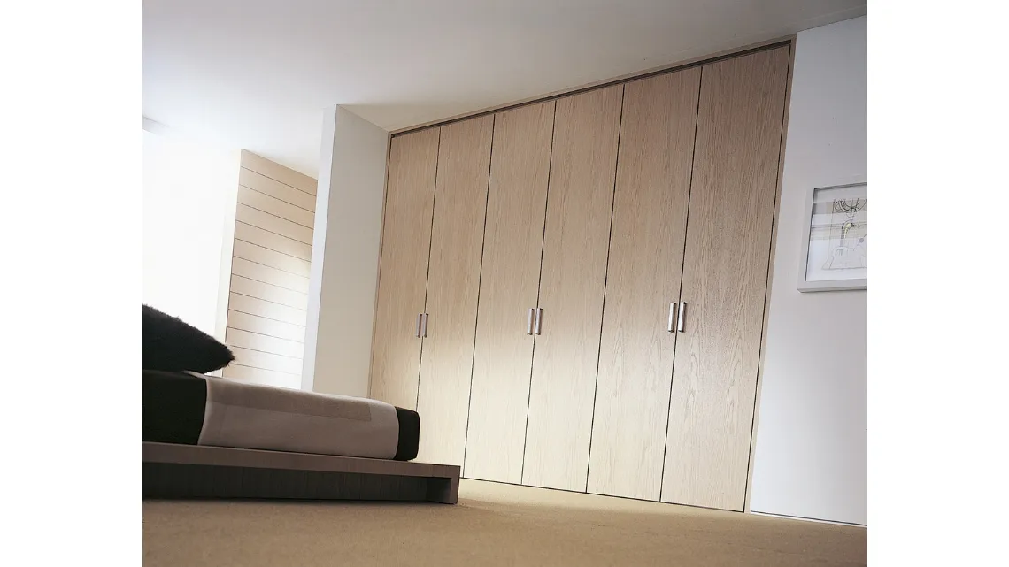 Porta per interni a libro Flecto in rovere sbiancato di Movi