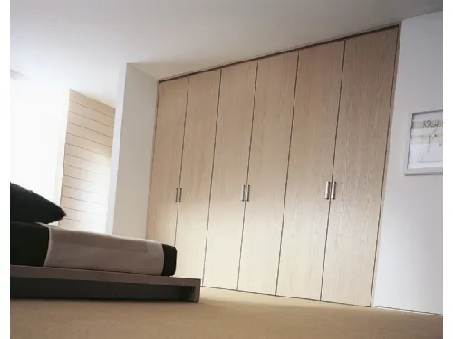 Porta per interni a libro Flecto in rovere sbiancato di Movi