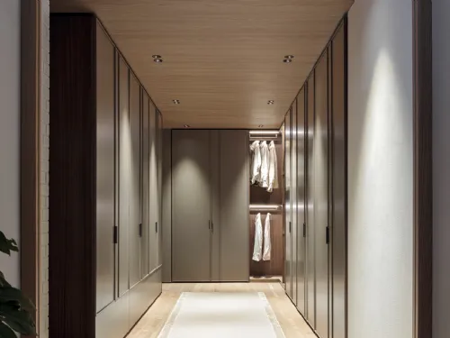 Cabina Armadio con ante battenti Gliss Master Blend in laccato opaco di Molteni & C