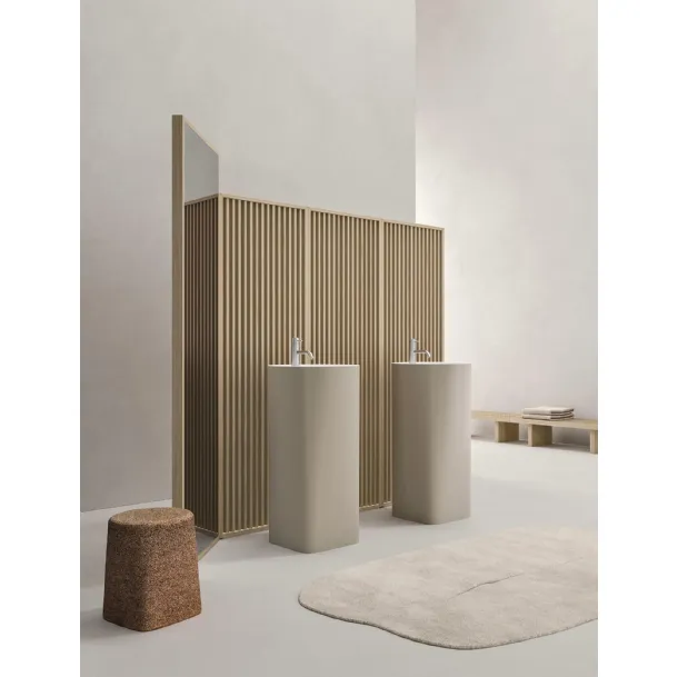 Mobile da Bagno a terra in Cristalplant laccato Azuma 24 07 di Milldue