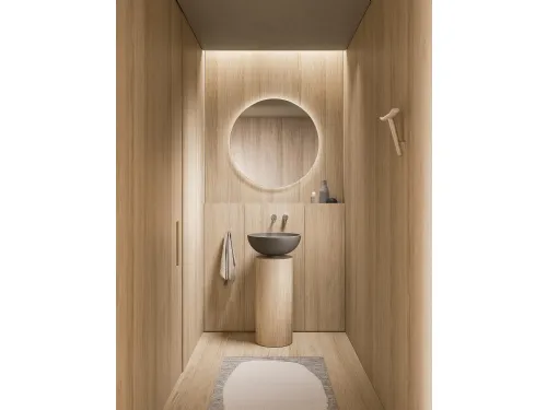 Mobile da Bagno in rovere Caba 24 01 di Milldue