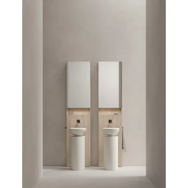Mobile da Bagno in nobilitato e cemento Caolino Caba 24 02 di Milldue