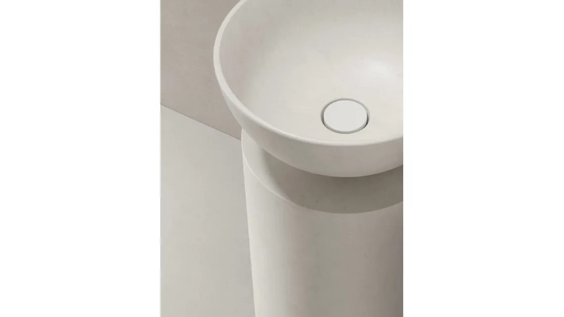 Mobile da Bagno in nobilitato e cemento Caolino Caba 24 02 di Milldue