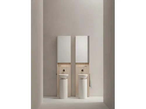 Mobile da Bagno in nobilitato e cemento Caolino Caba 24 02 di Milldue