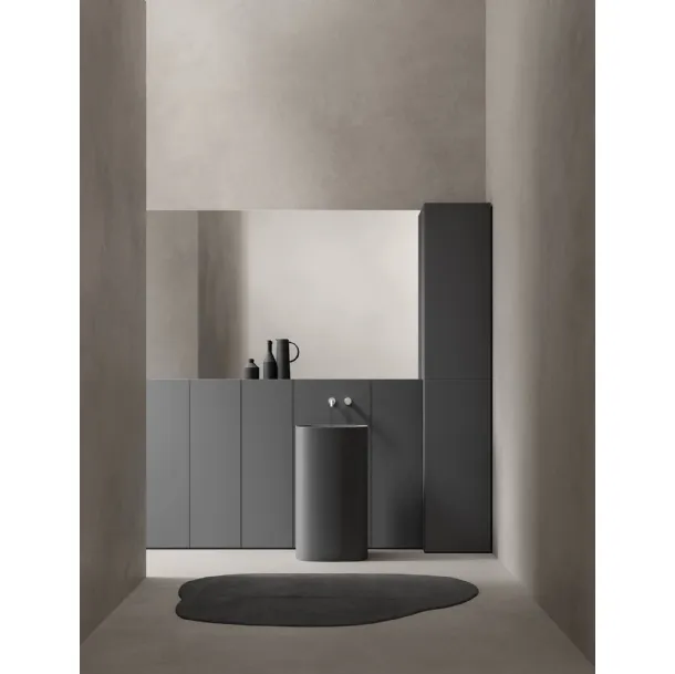 Mobile da Bagno a terra finitura Sillmatt Lavica Caba 24 05 di Milldue