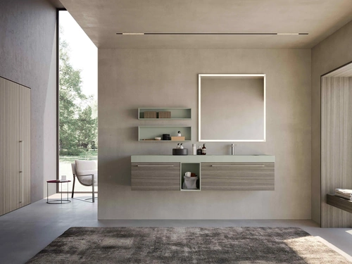 Mobile da Bagno sospeso Lime 0 Aster 032 di Azzurra