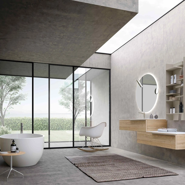 Mobile da Bagno sospeso Lime 0 Lateral 033 di Azzurra