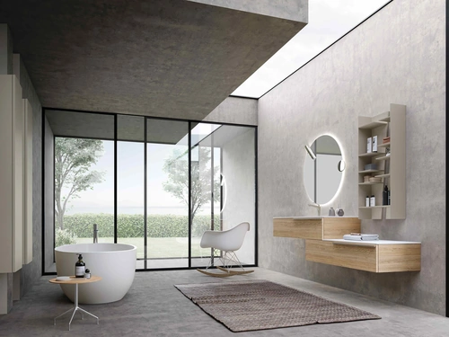 Mobile da Bagno sospeso Lime 0 Lateral 033 di Azzurra