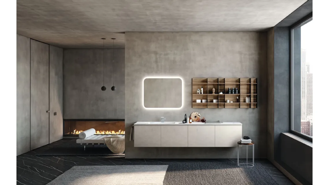 Mobile da Bagno sospeso Lime 1|0 Comp J&T 002 di Azzurra