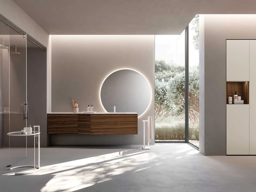 Mobile da Bagno Lime 2-0 240 in Dekorativo 3D Eucalipto Lab Affumicato di Azzurra