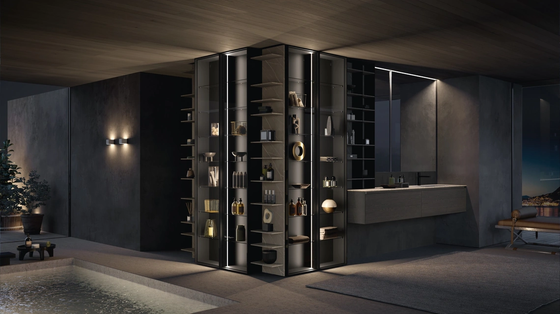 Mobile da Bagno sospeso Lime 3-0 306 in Rovere Cenere di Azzurra