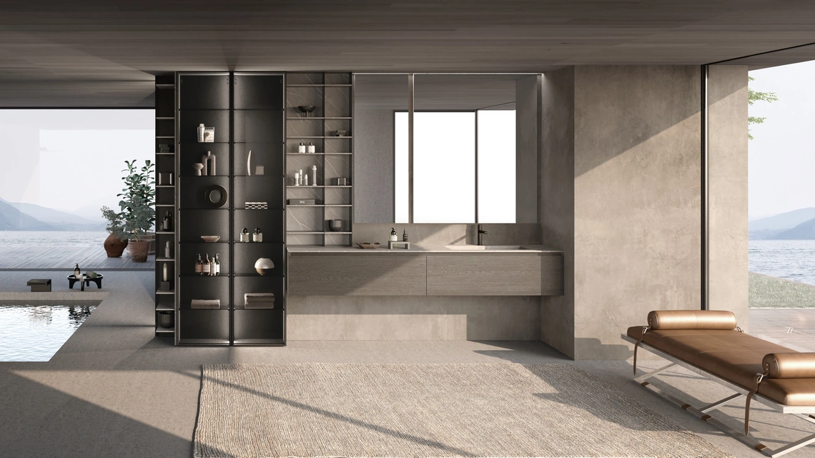 Mobile da Bagno sospeso Lime 3-0 306 in Rovere Cenere di Azzurra