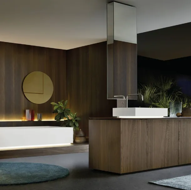 Mobile da Bagno in Rovere termocotto Puro 24 07 di Milldue