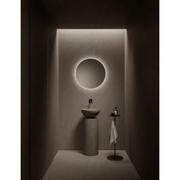 Lavabo a terra in cemento argilla Pece Saba 24 02 di Milldue