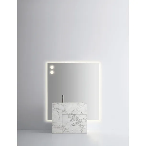Mobile da Bagno in marmo bianco arabescato Touch 19 02 di Milldue