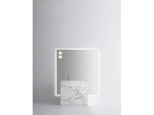 Mobile da Bagno in marmo bianco arabescato Touch 19 02 di Milldue
