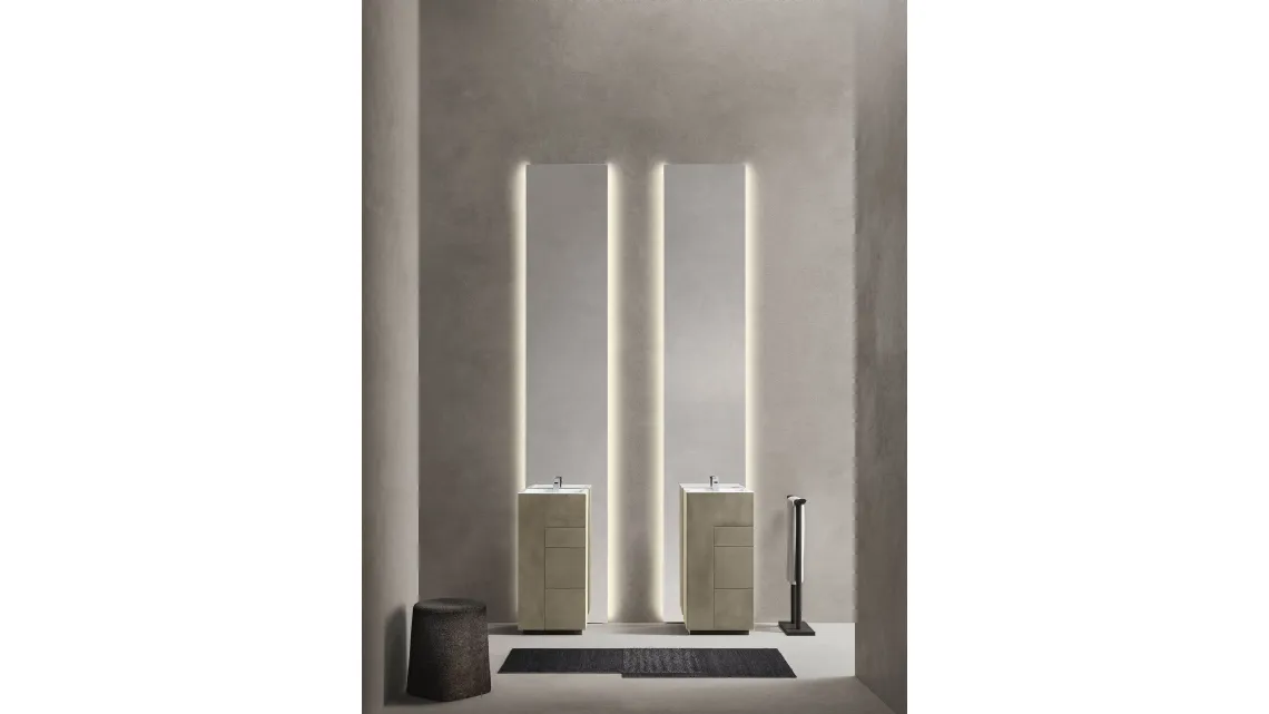 Mobile da Bagno in argilla arena Touch 24 06 di Milldue