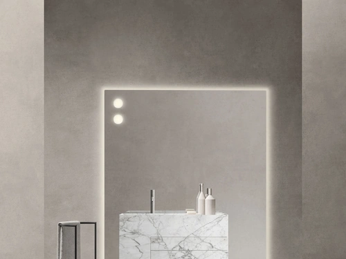 Mobile da Bagno in marmo Bianco arabescato Touch 24 02 di Milldue