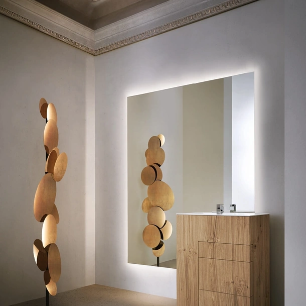 Mobile Bagno da appoggio in rovere barrique Touch 24 04 di Milldue