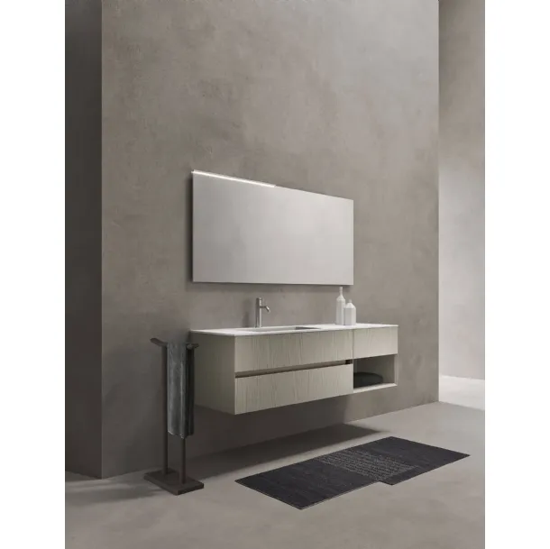 Mobile da Bagno sospeso in rovere tundra Zenit 19 02 di Milldue