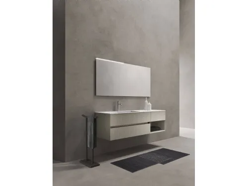 Mobile da Bagno sospeso in rovere tundra Zenit 19 02 di Milldue