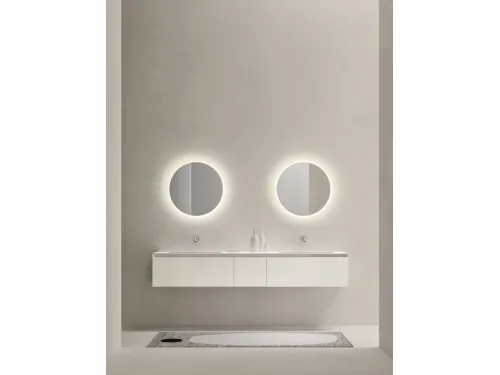 Mobile da Bagno sospeso laccato lucido Zenit 24 03 di Milldue