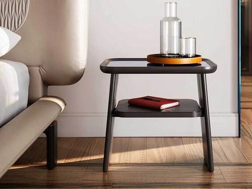 Comodino in legno massello Duo di Poltrona Frau