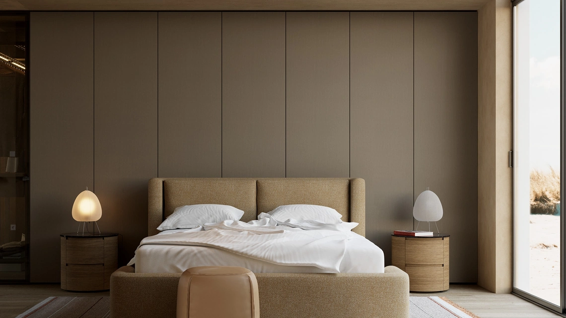 Letto imbottito Dimora di Kristalia