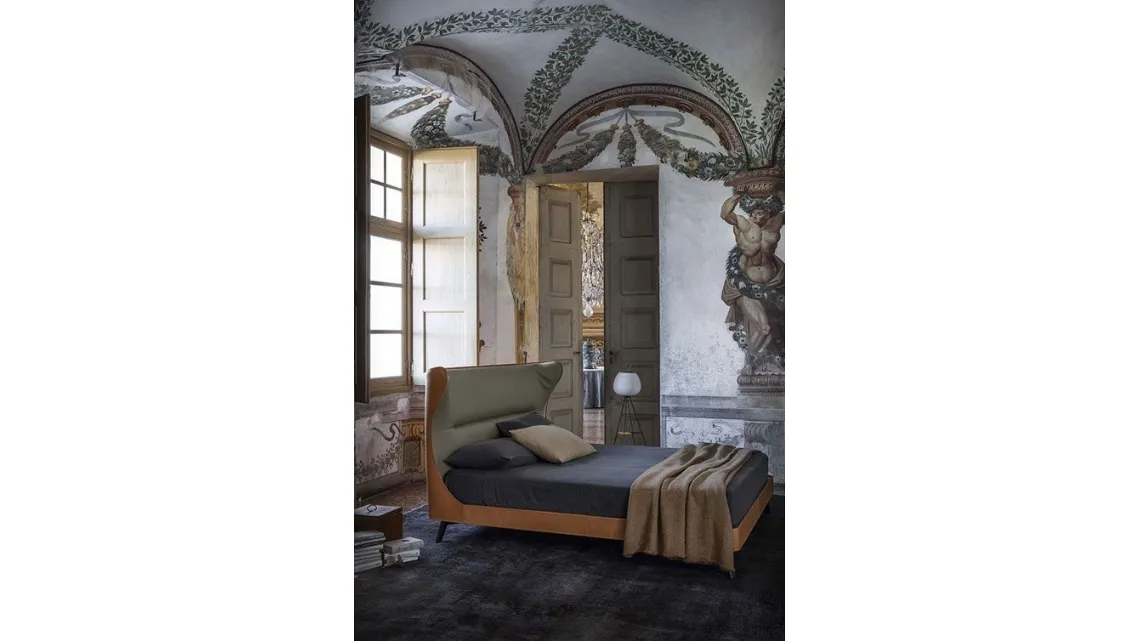 Letto Mamy Blue Bed di Poltrona Frau