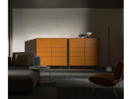 Madia alta 505 Up Sideboard 07 in laccato opaco di Molteni & C