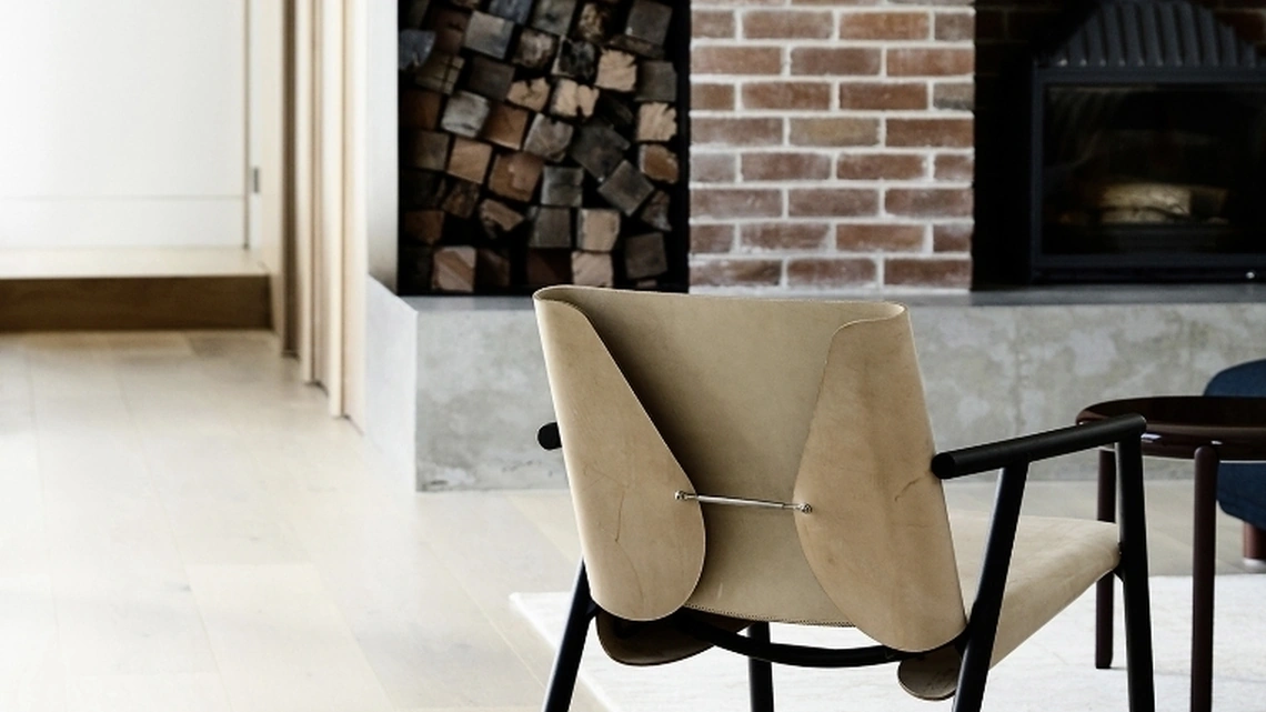 Poltroncina in cuoio 1085 Edition di Kristalia