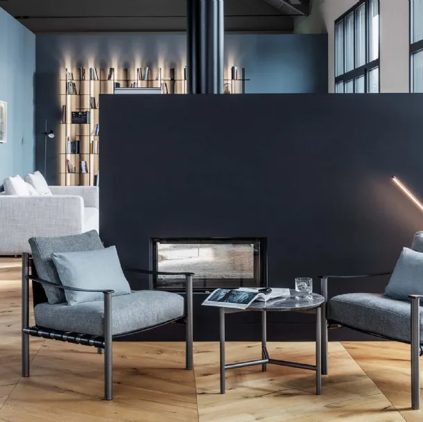Poltroncina in tessuto Iko di Flou