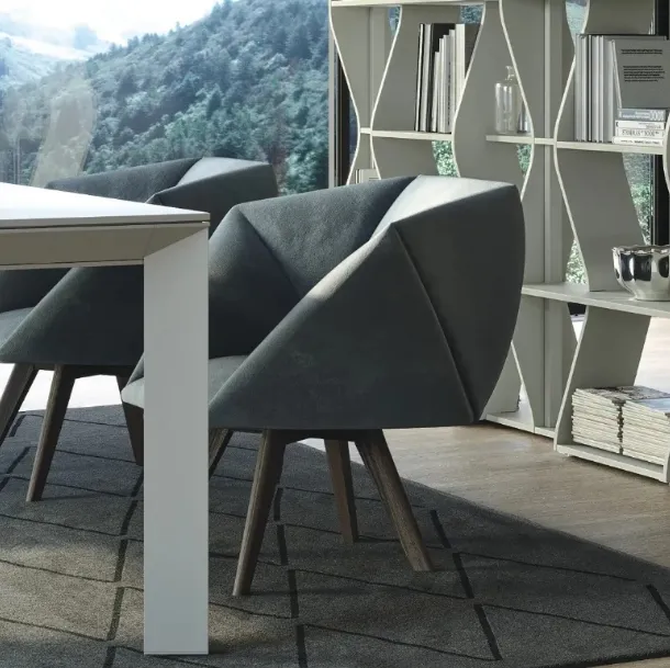 Poltroncina di design in tessuto Jessica di Doimo Salotti