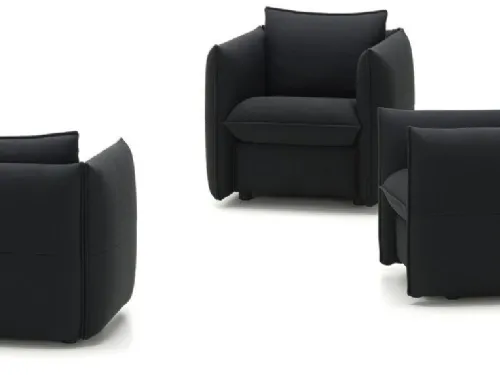 Poltroncina in tessuto imbottito Mariposa Club Armchair di Vitra