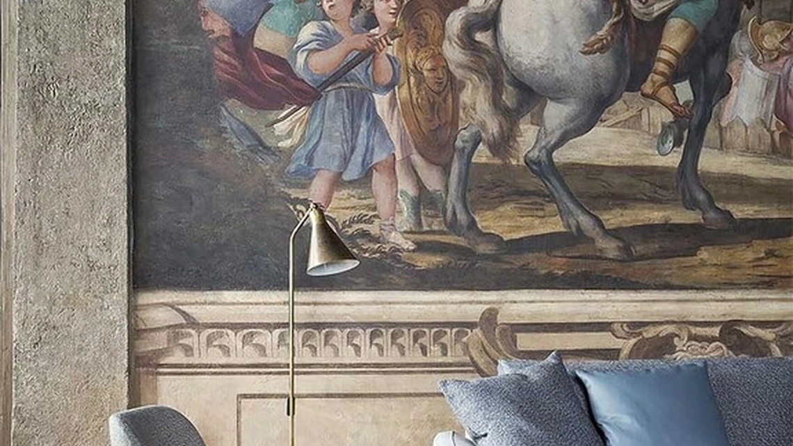 Poltroncina a dondolo Martha di Poltrona Frau