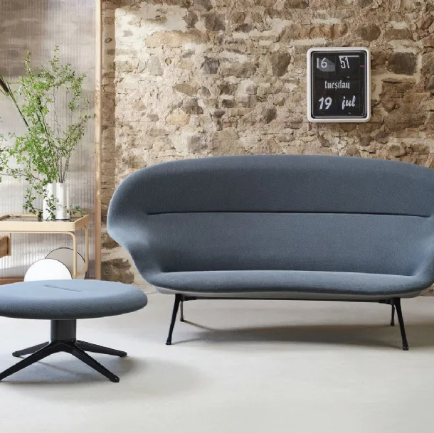 Divano lineare in tessuto Abalon Sofa di Vitra