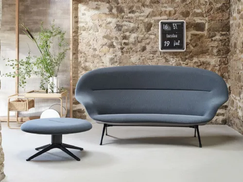 Divano lineare in tessuto Abalon Sofa di Vitra