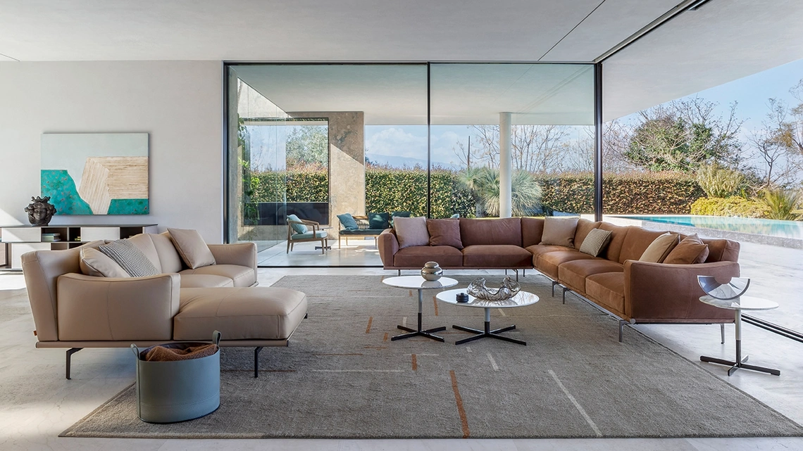 Divano angolare Happy Jack di Poltrona Frau