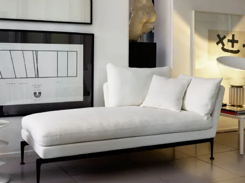 Divano lineare in tessuto Suita Chaise Longue di Vitra