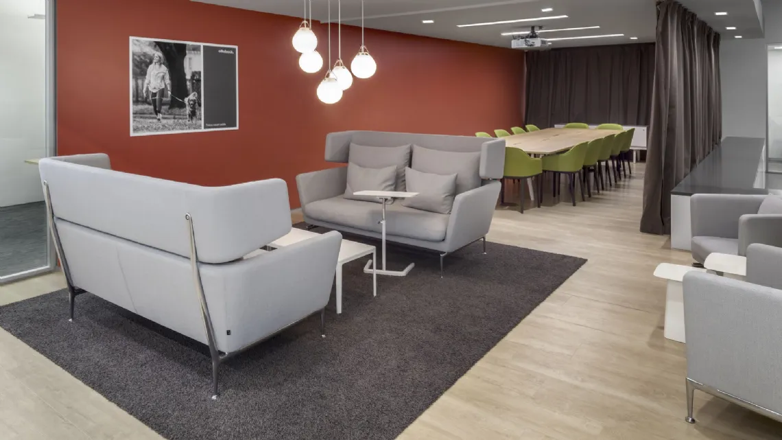 Divano lineare in tessuto Suita Club Sofa di Vitra