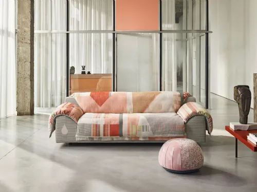 Divano lineare in tessuto Vlinder Sofa di Vitra