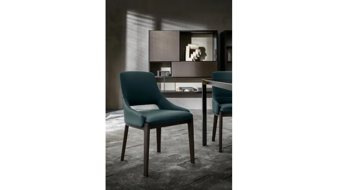 Sedia in pelle Devon di Molteni & C
