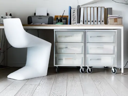 Sedia di design in polipropilene bianco Pulp di Kristalia