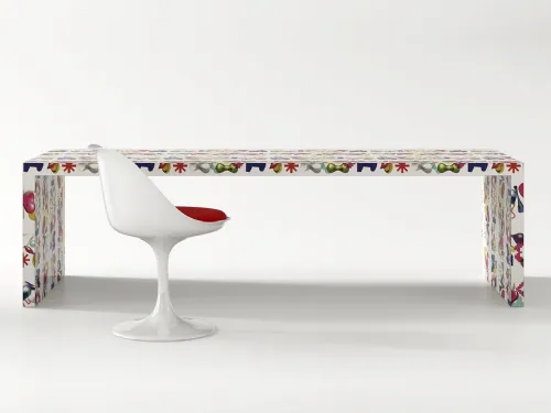 Tavolo Business in legno stratificato laccato design di De Rosso