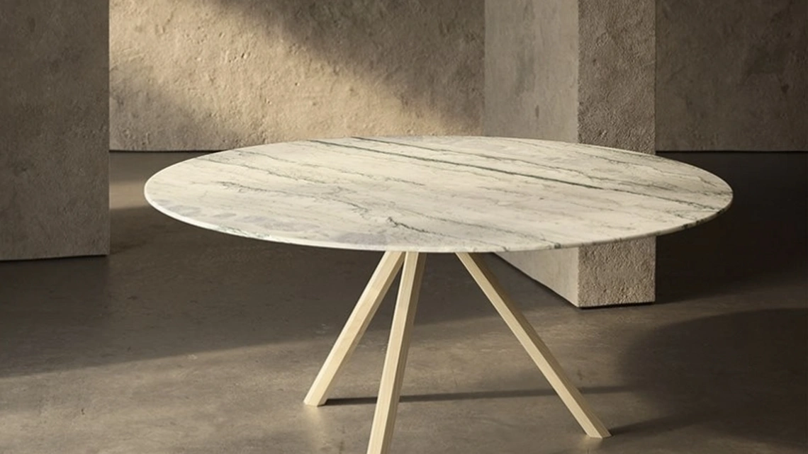 Tavolo HEB Round in marmo di Desalto