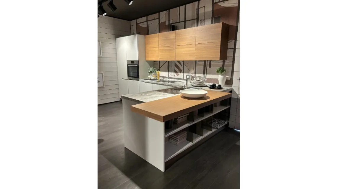 Cucina con penisola Lube Luna